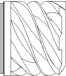 Compression assembly with dumbbell-shaped rotor for compressor