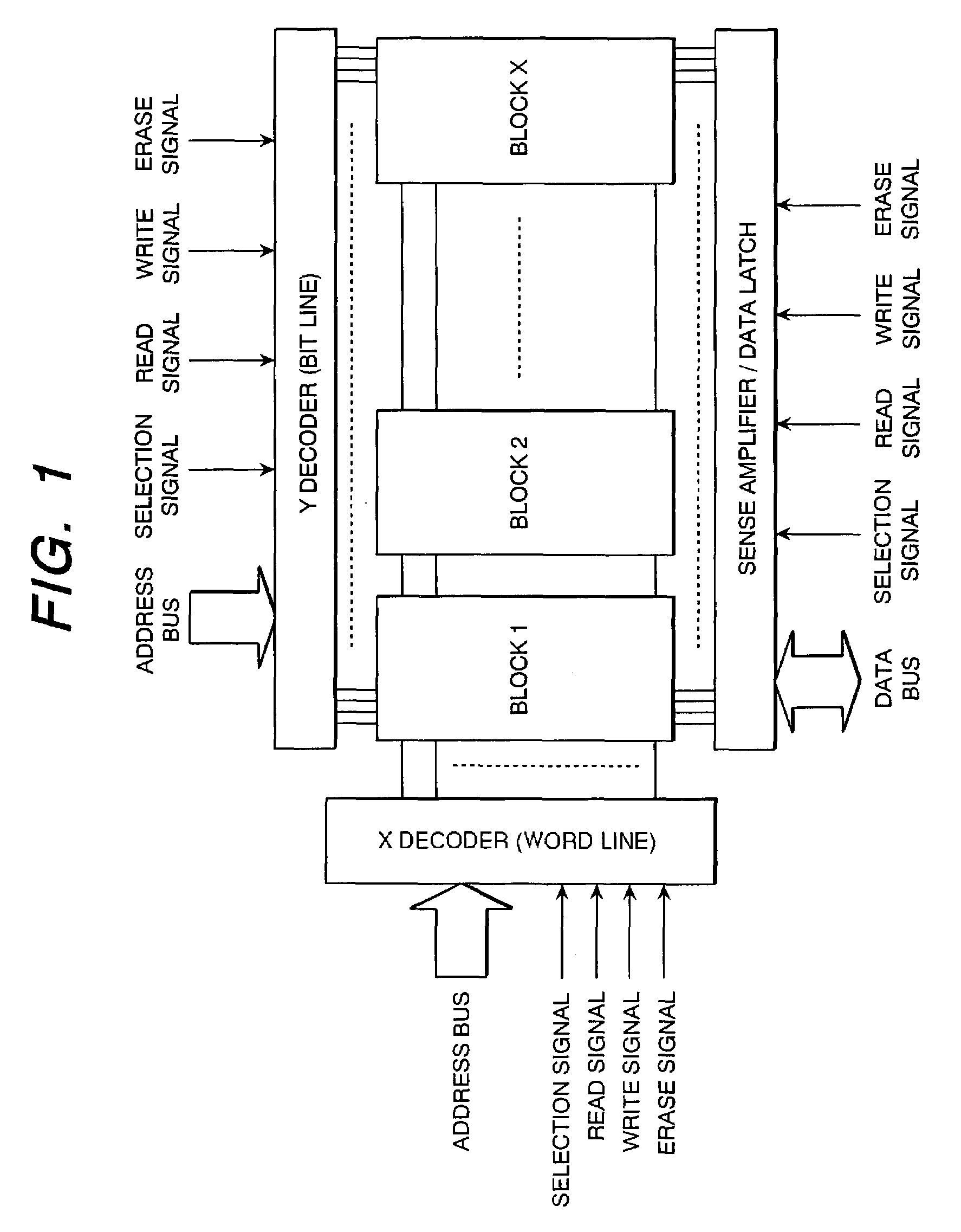 Non-volatile semiconductor memory array and method of reading the same memory array