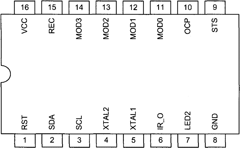 Application-specific integrated circuit for remote infrared photoelectric switch and remote infrared photoelectric switch using same