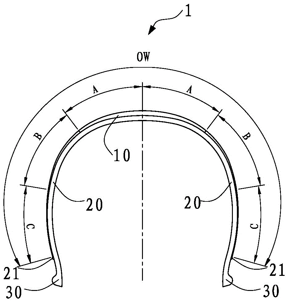 Pneumatic tire tread pattern structure for beach recreational bicycles