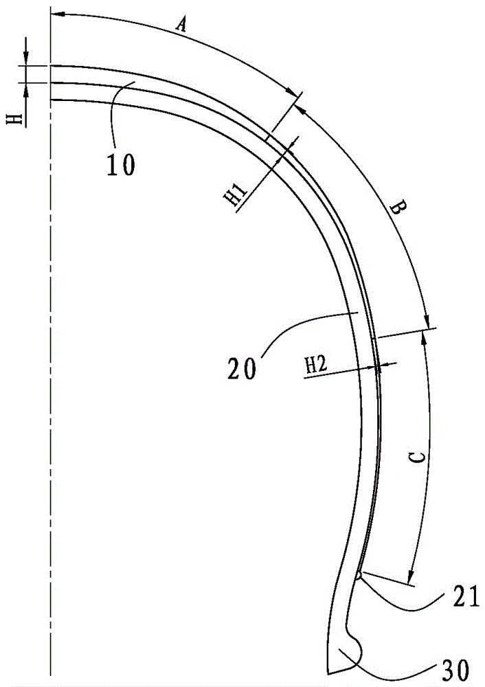 Pneumatic tire tread pattern structure for beach recreational bicycles