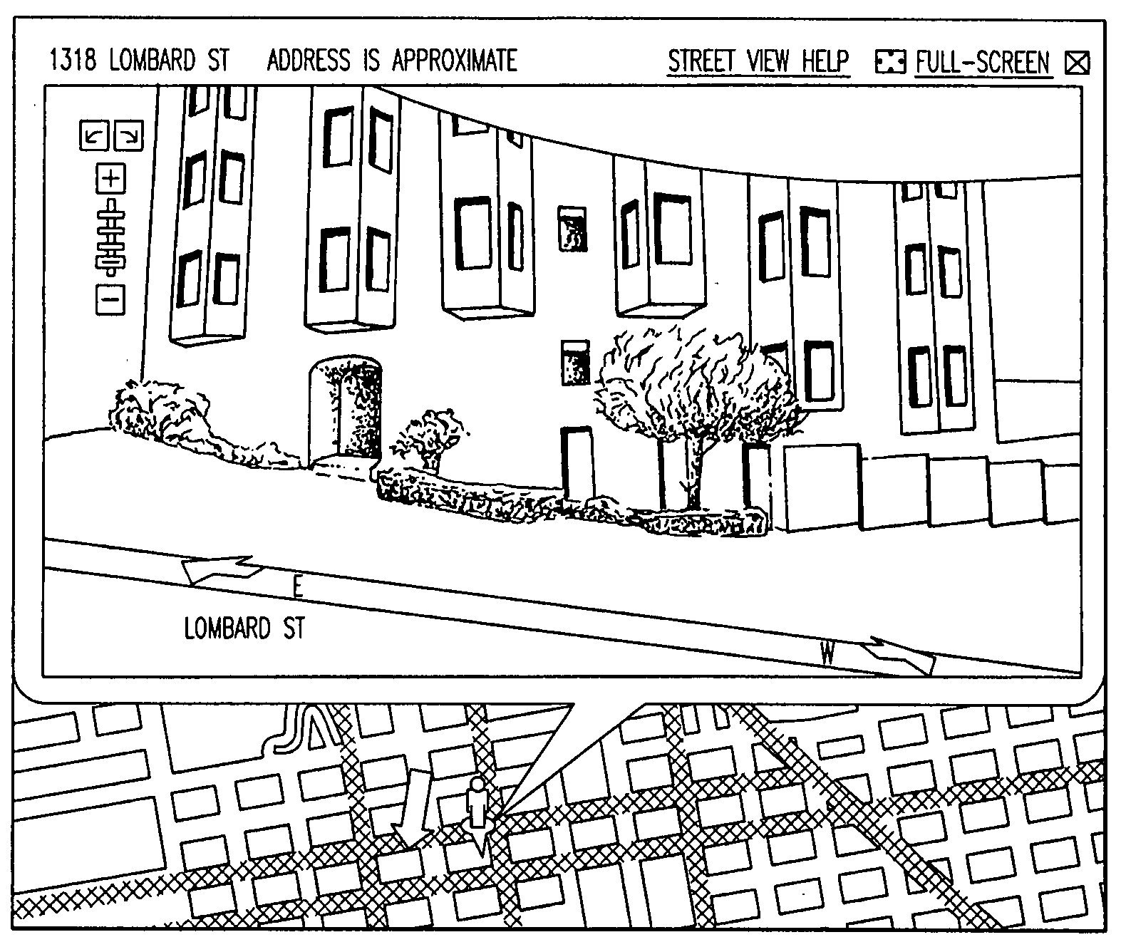 Viewing and navigating within panoramic images, and applications thereof