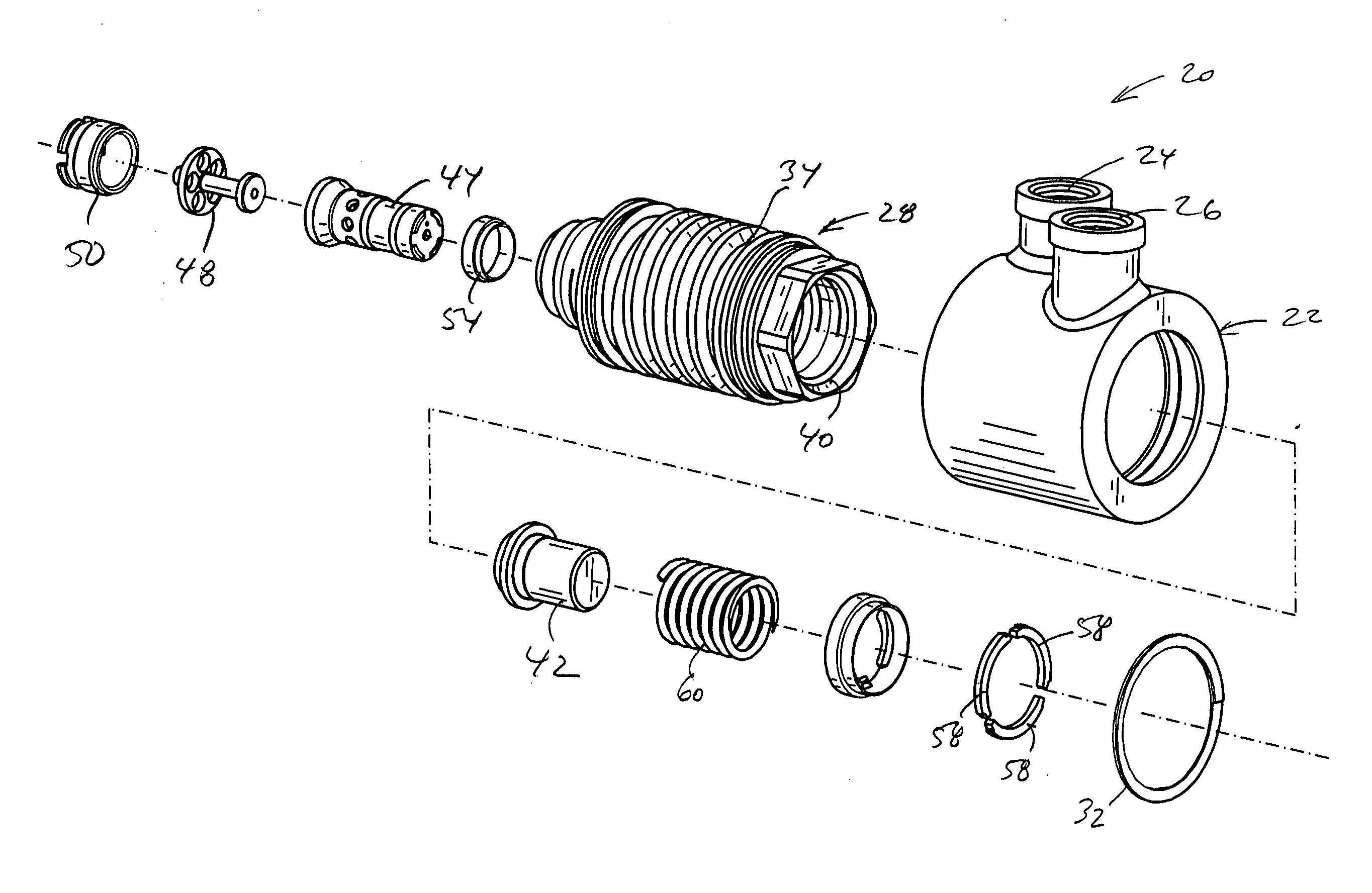 Water cooled liquid fuel valve