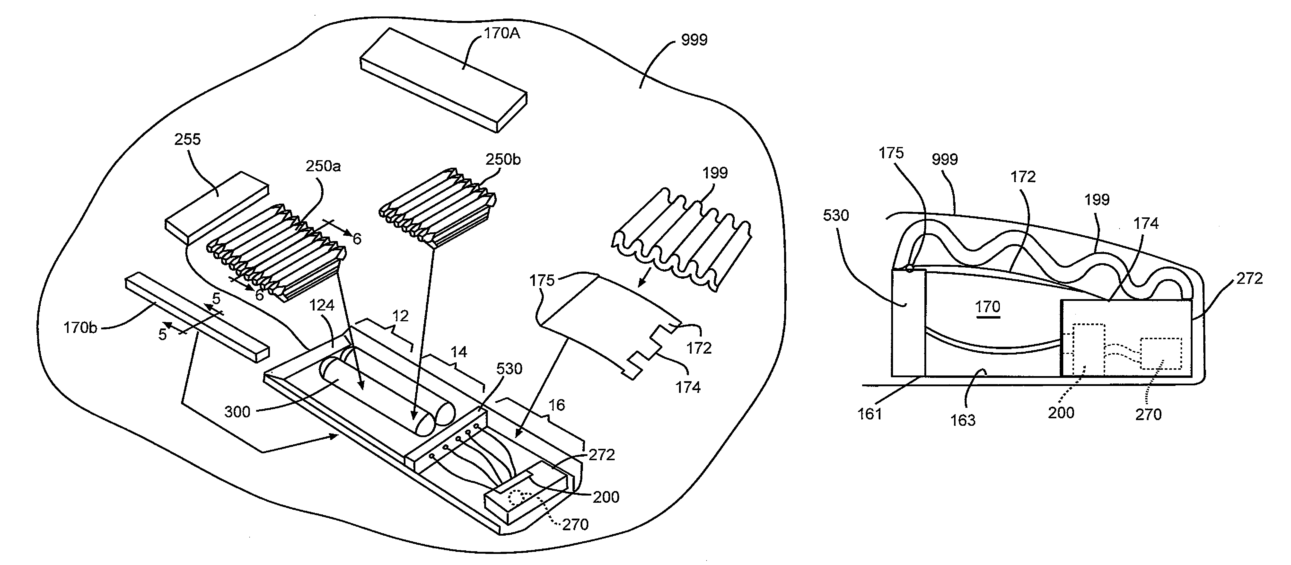 Self-contained gatching, rotating and adjustable foot section mattress