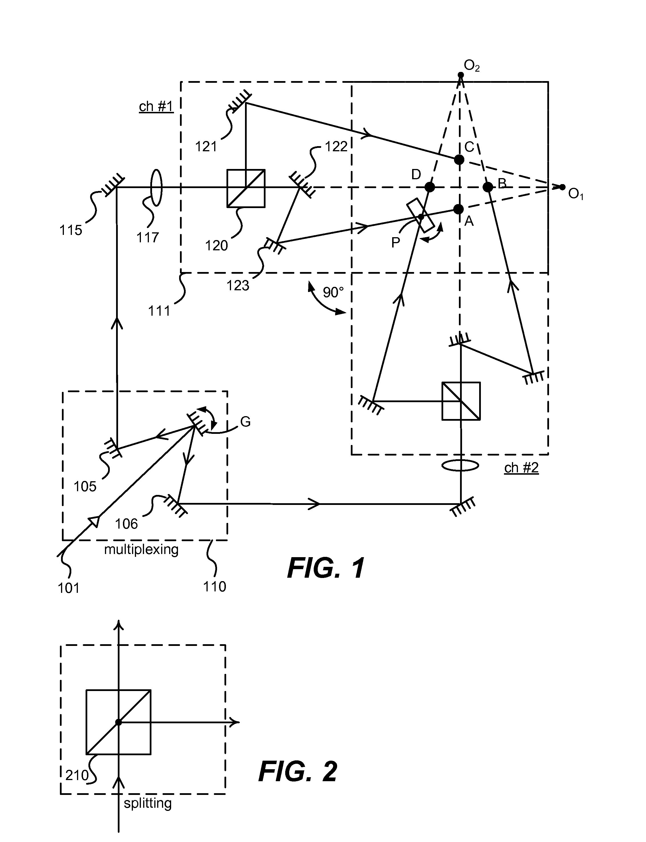 Modular pattern illumination and light beam multiplexing for selective excitation of microparticles