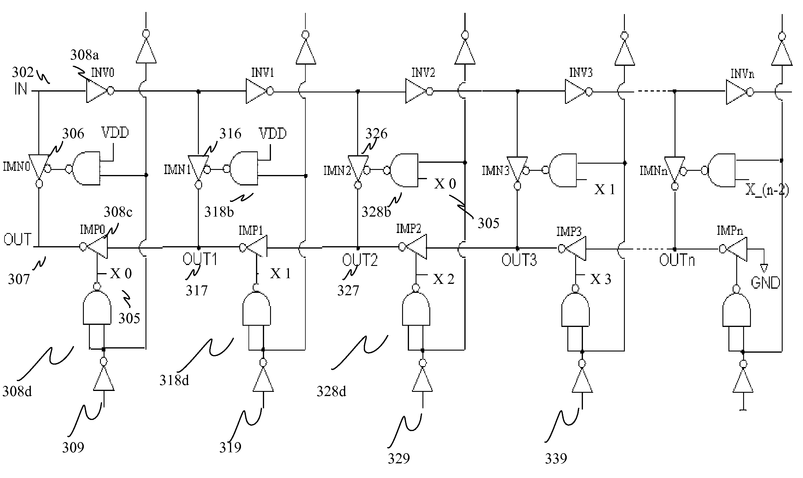 Low-power, programmable multi-stage delay cell