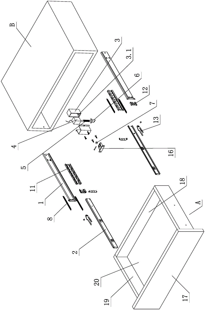 Charged springback structure of drawer slides