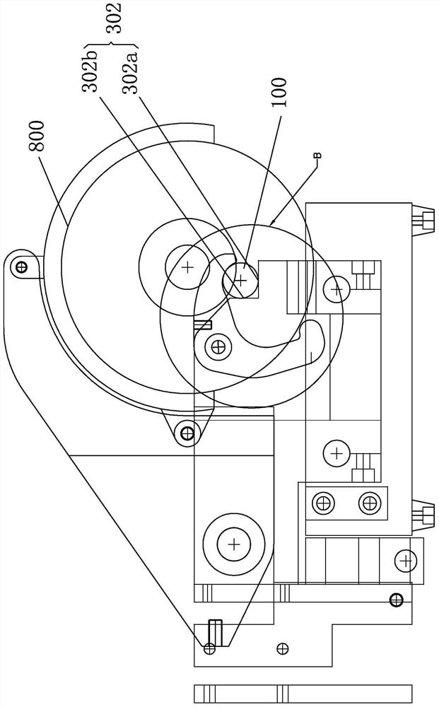 Cutting clamping mechanism and cutting system provided with same