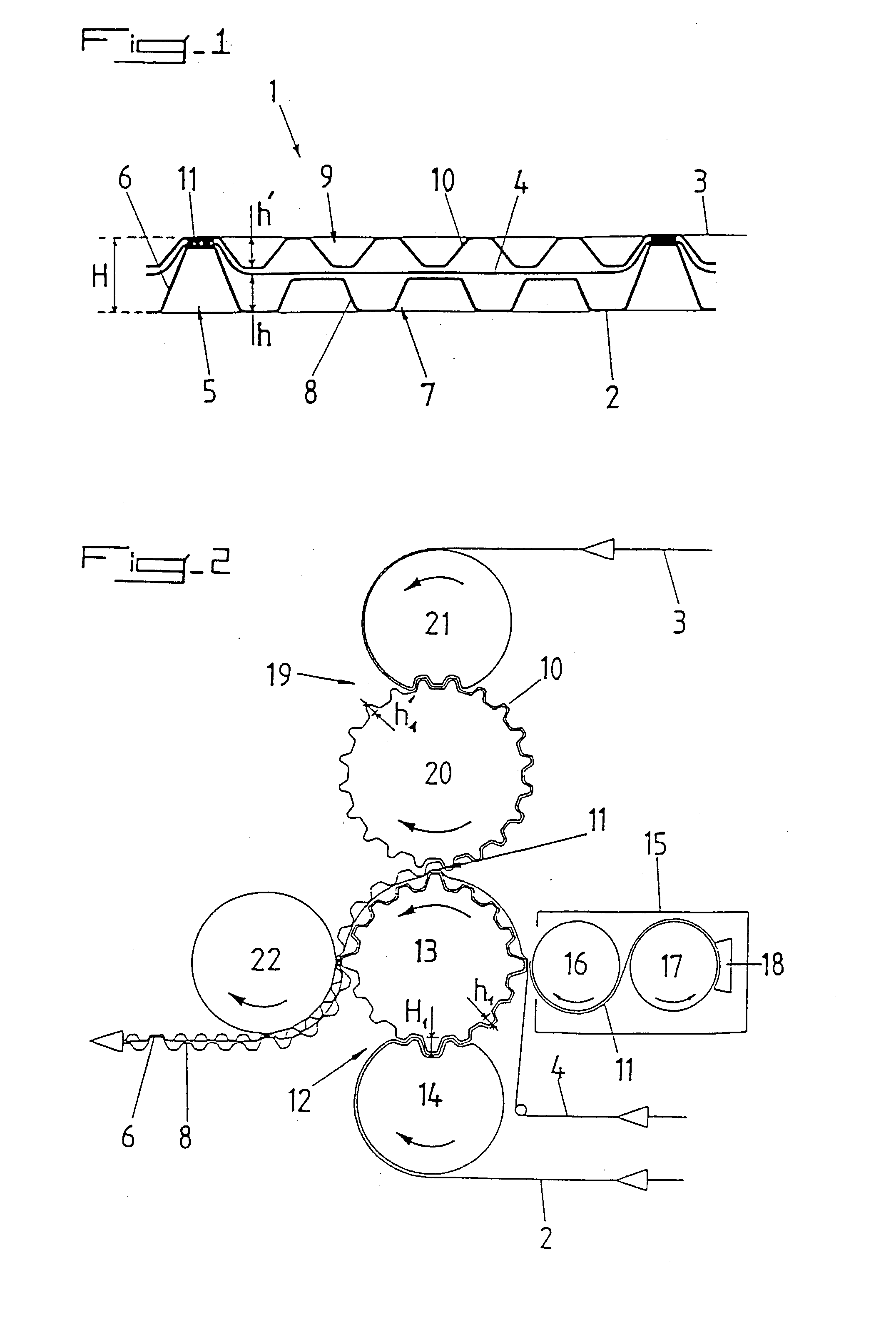 Absorbent paper product of at least three plies and method of manufacture