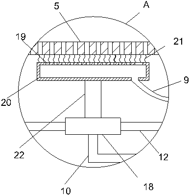 Fast cleaning device for automobile parts