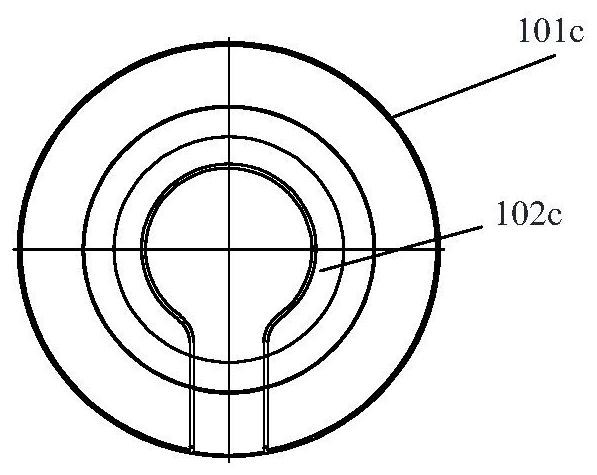 Pot for electromagnetic heating and preparation method and temperature measuring method thereof