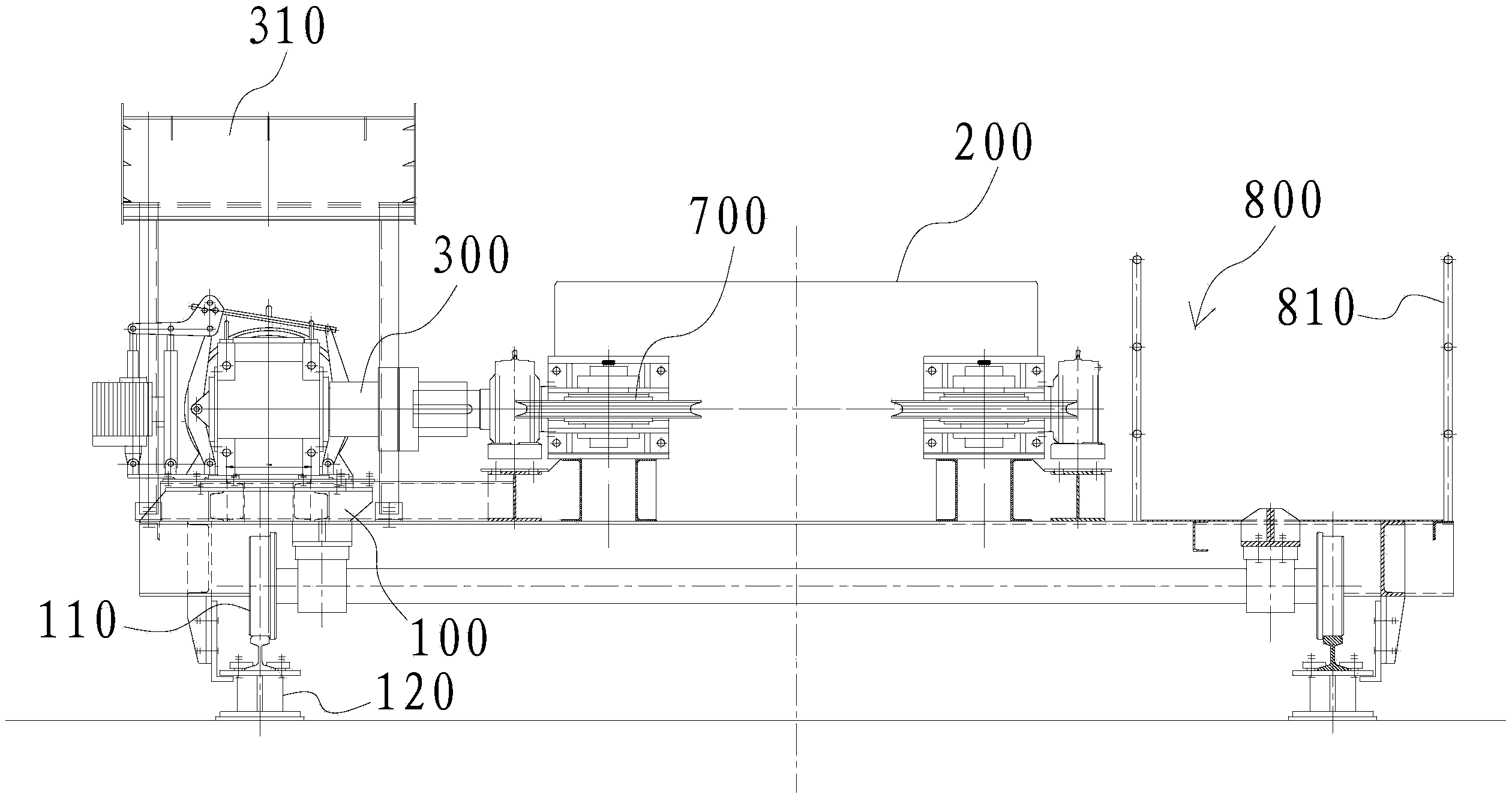 Tensioning car of belt conveyor