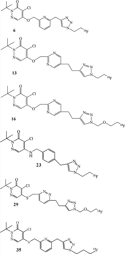 Fluorine-18-marked myocardial perfusion developing agent and preparation method and application thereof