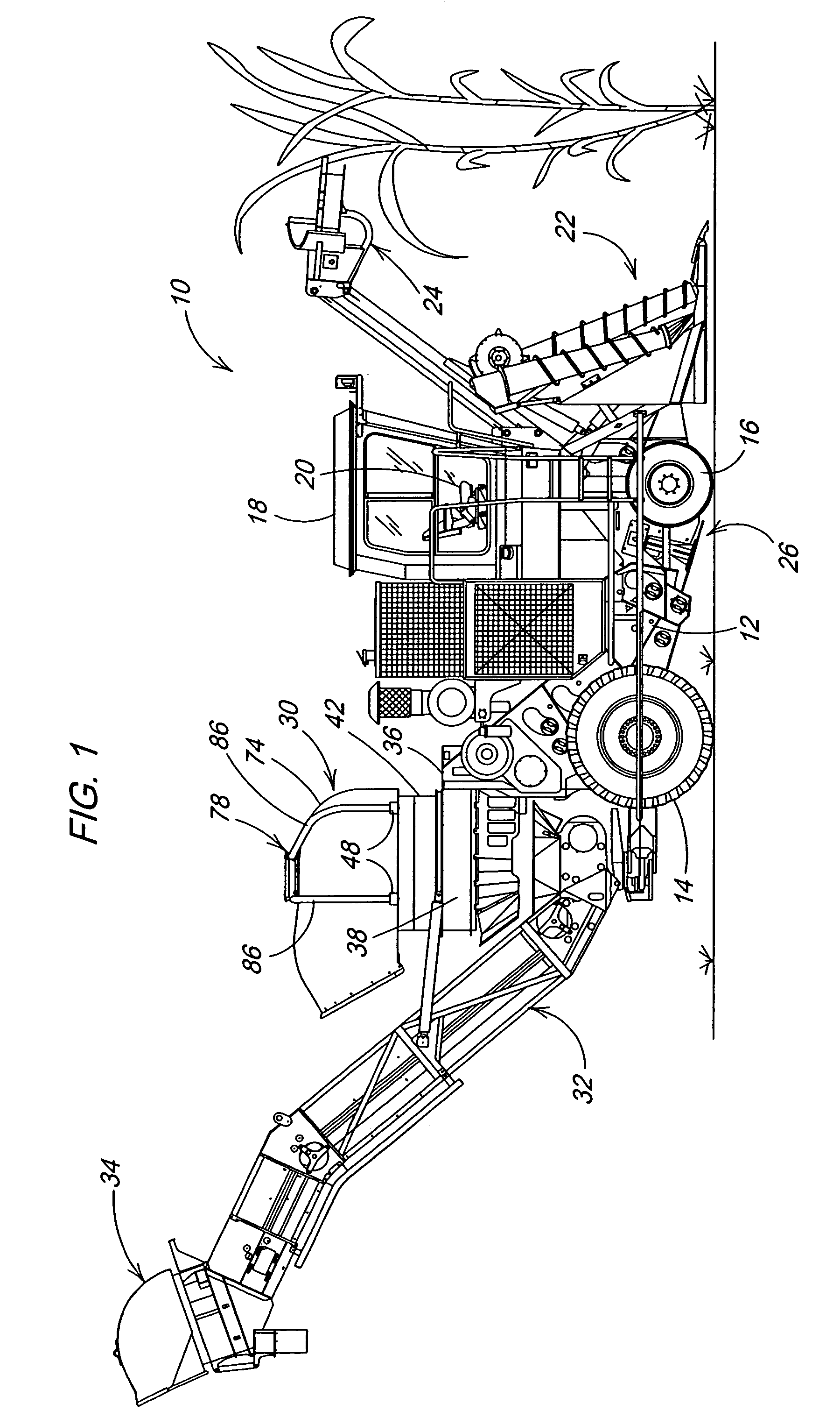 Cleaning chamber and method for a sugarcane chopper harvester