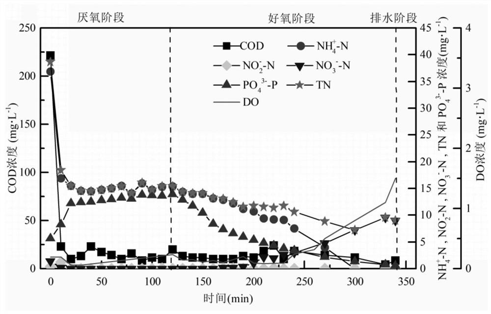 A method for optimizing the control of aeration flow to realize simultaneous denitrification and phosphorus removal of domestic sewage in high altitude areas