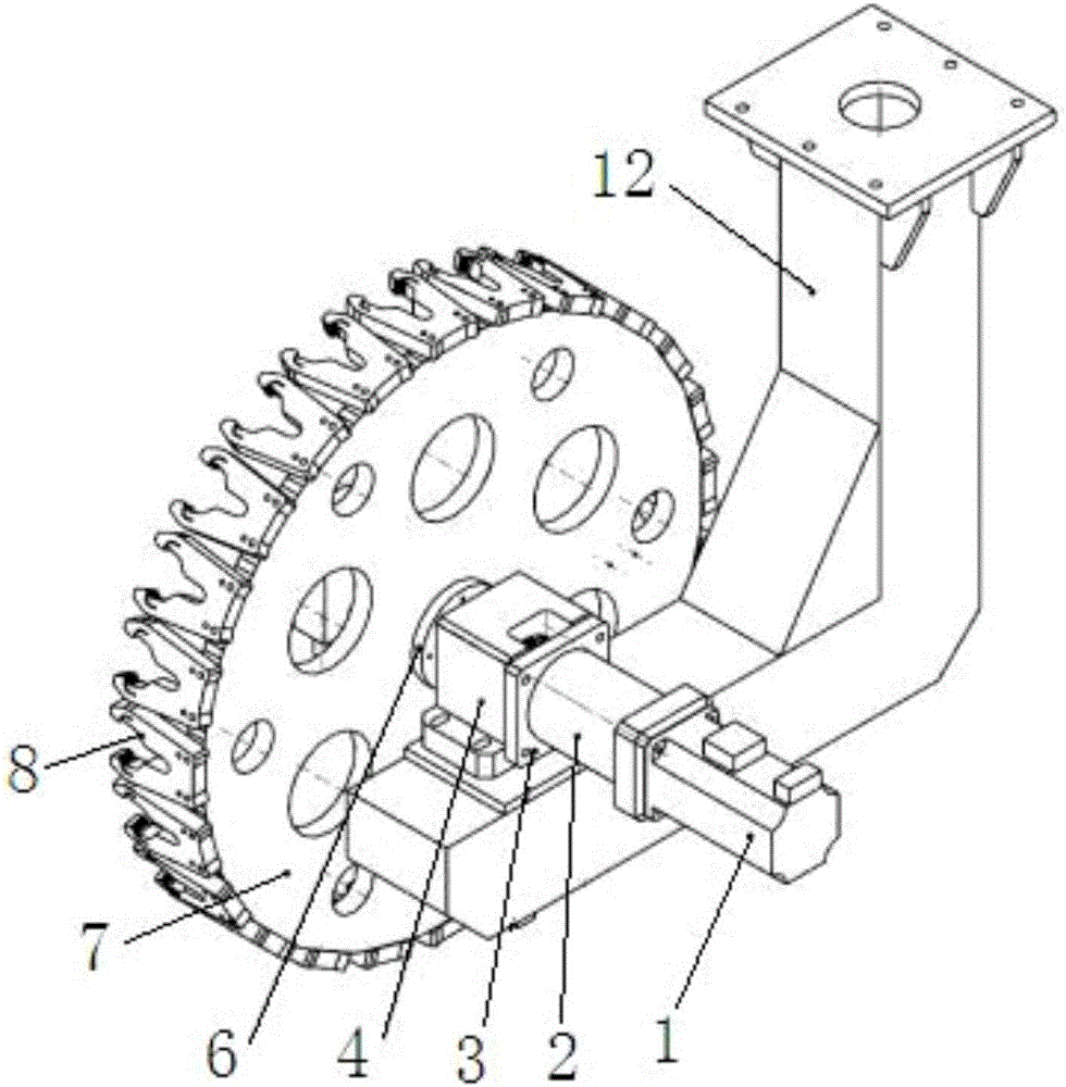 Disc type high-capacity servo tool magazine