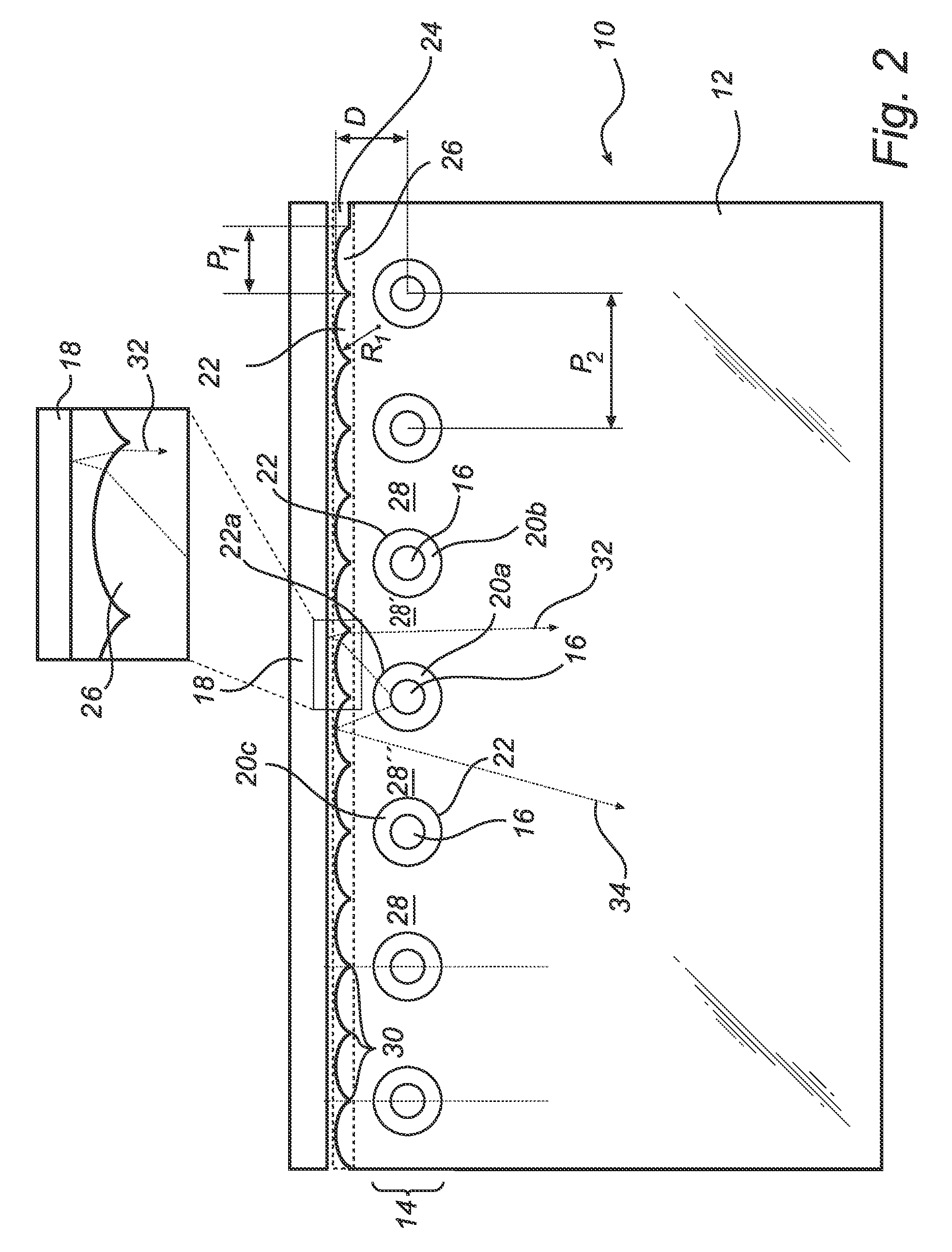 Lighting device employing a light guide plate and a plurality of light emitting diodes