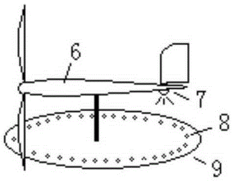 Wind generating set tower system with side ladder for walking and supporting and construction method thereof