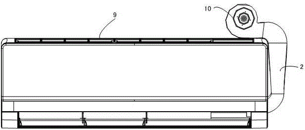 Wall-hung air conditioner with drainage structure