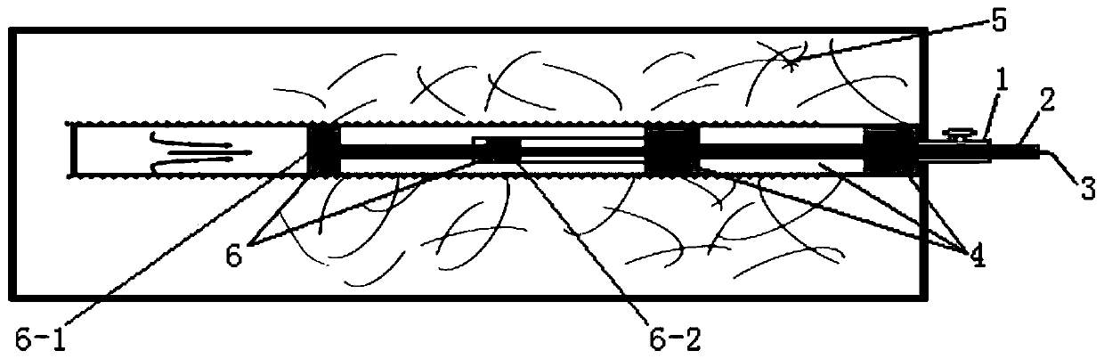 Drill hole inside secondary grouting leaking stoppage device