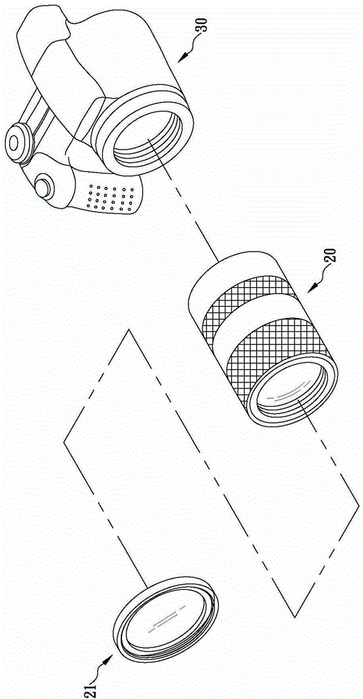 Polycyclic filter lens group capable of independently adjusting rotation angle of each lens