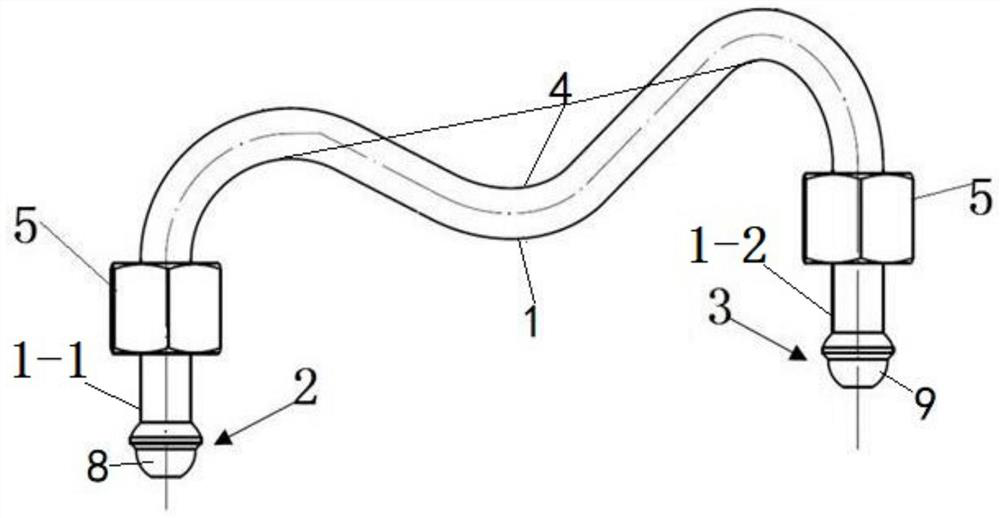 Stainless steel fuel high-pressure oil pipe and manufacturing process thereof