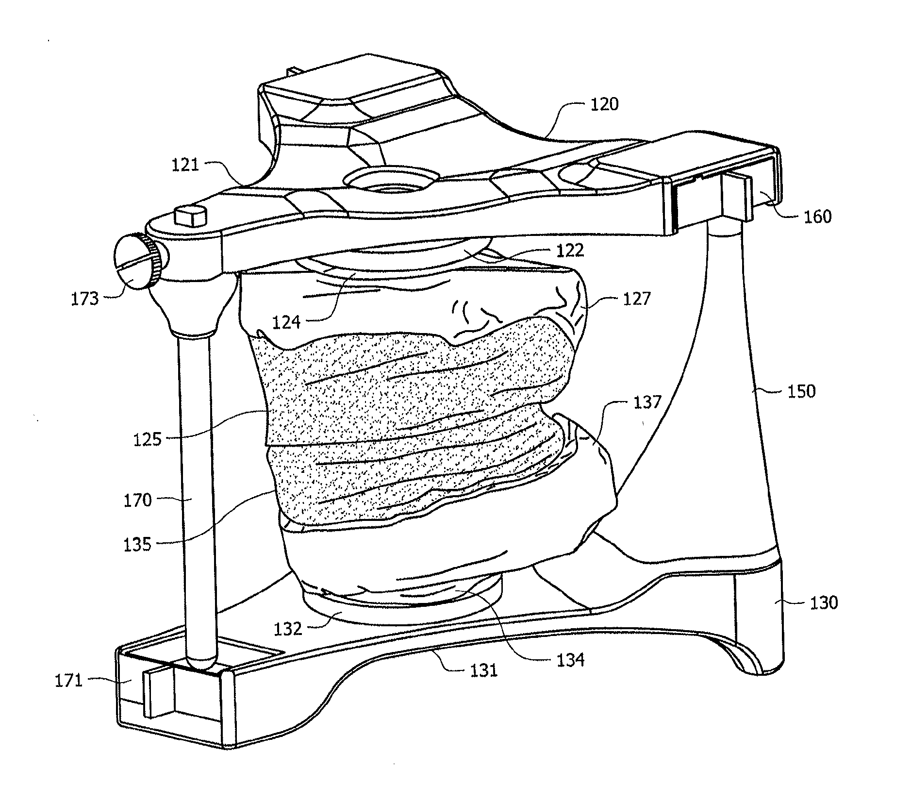 Dynamically generated dental articulator controls