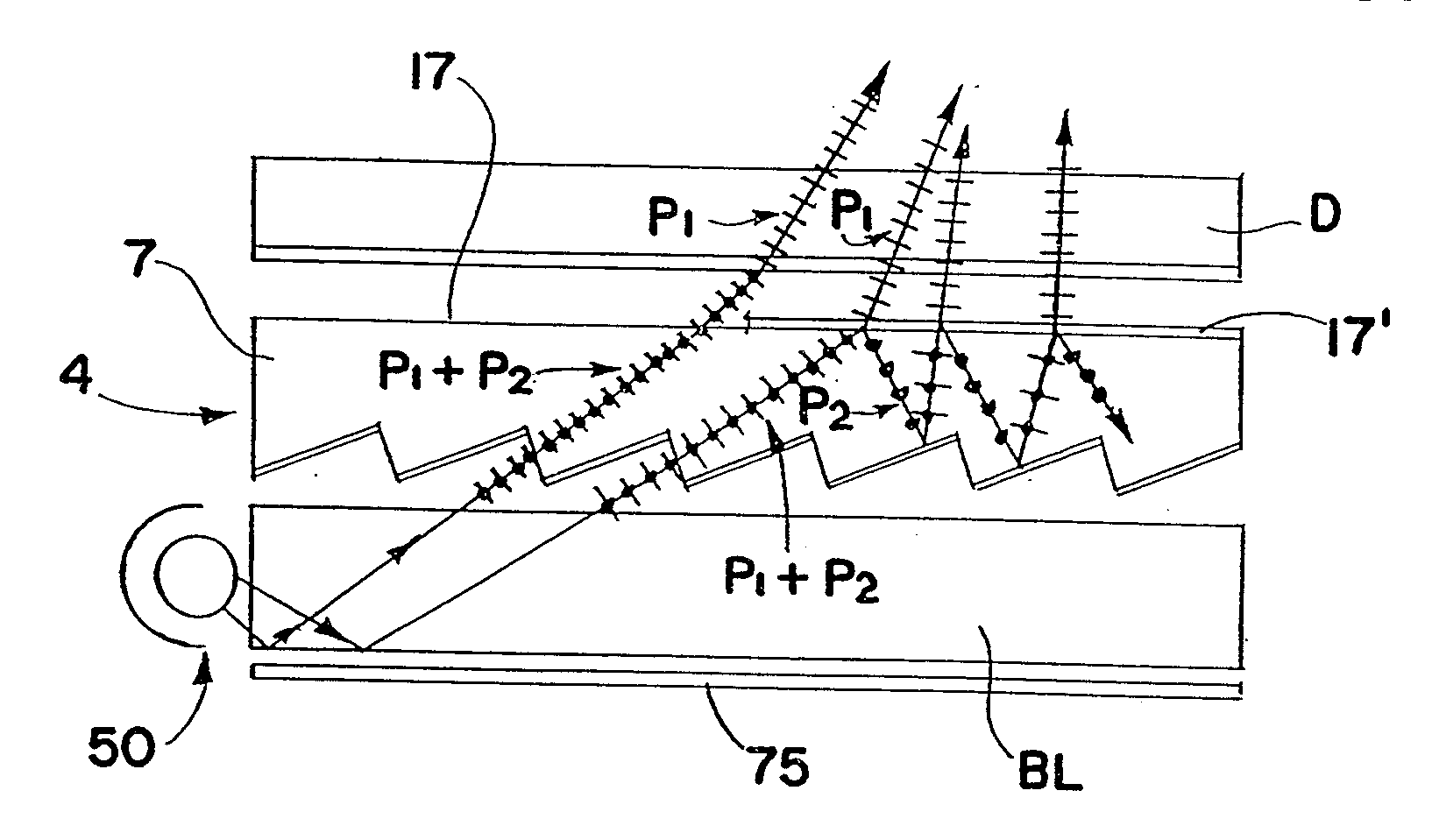 Transreflectors, transreflector systems and displays and methods of making transreflectors