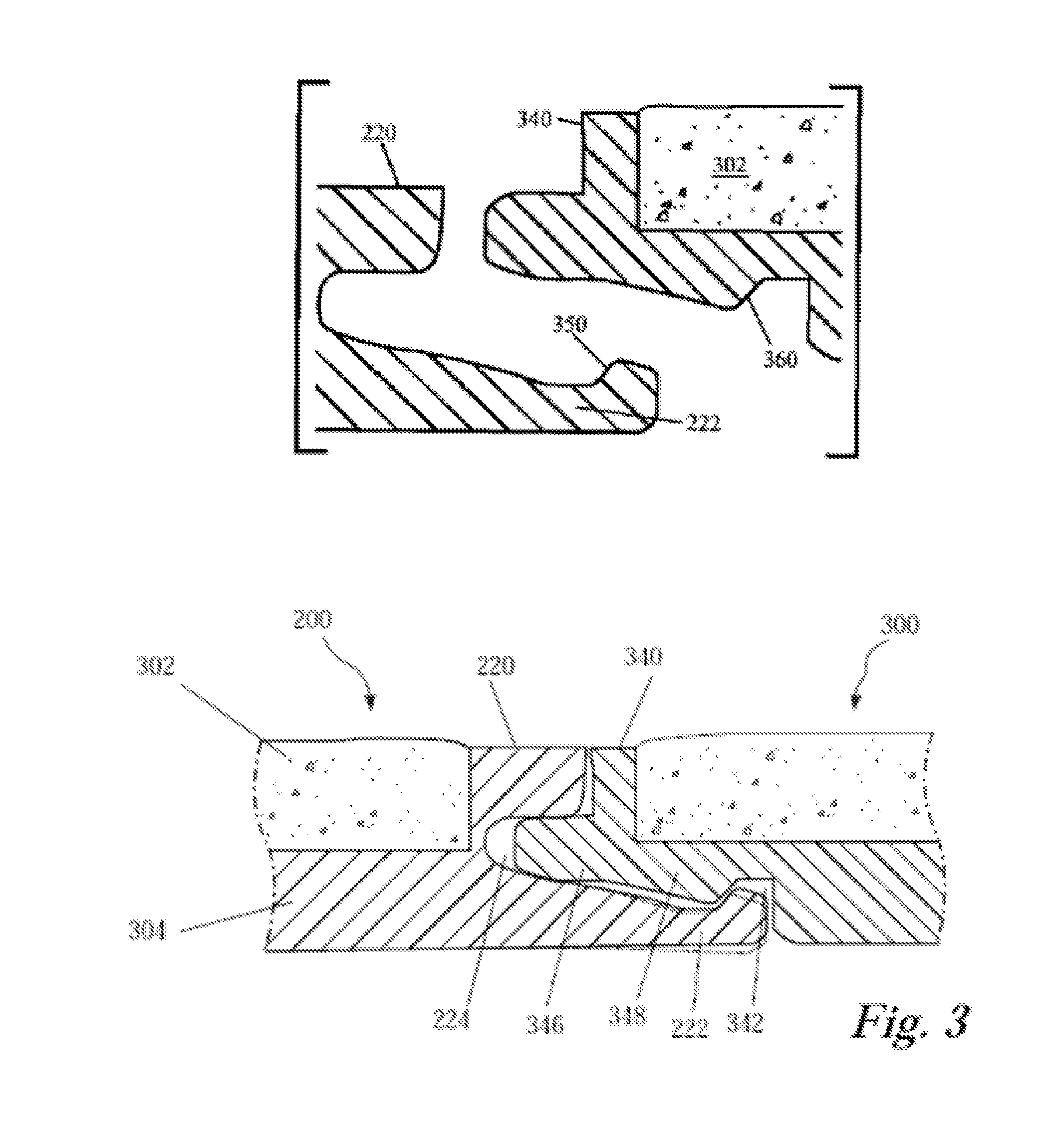 Groutless tile system and method for making the same