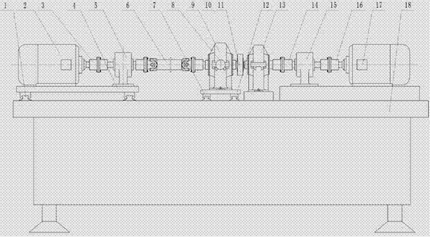 Online detection tester for rotary drive pair mechanism