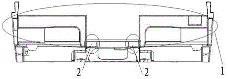 Chassis of body of hundred-percent modern city tramcar