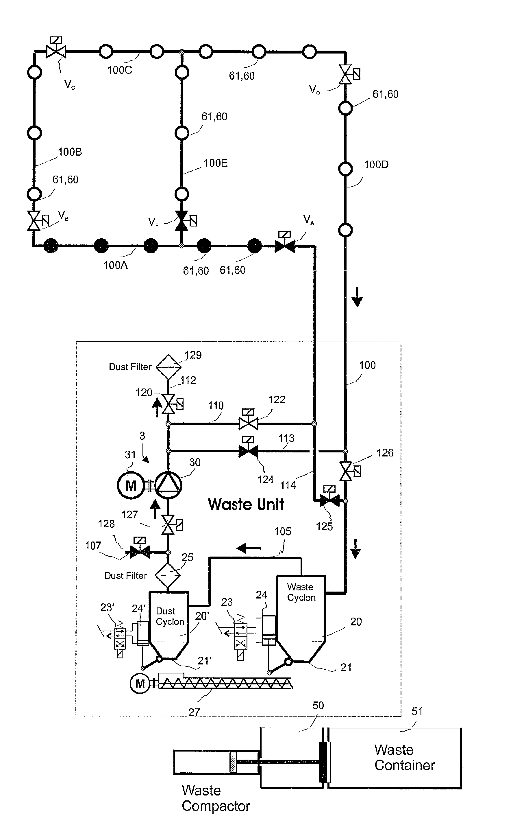 Method and apparatus in pneumatic material conveying system