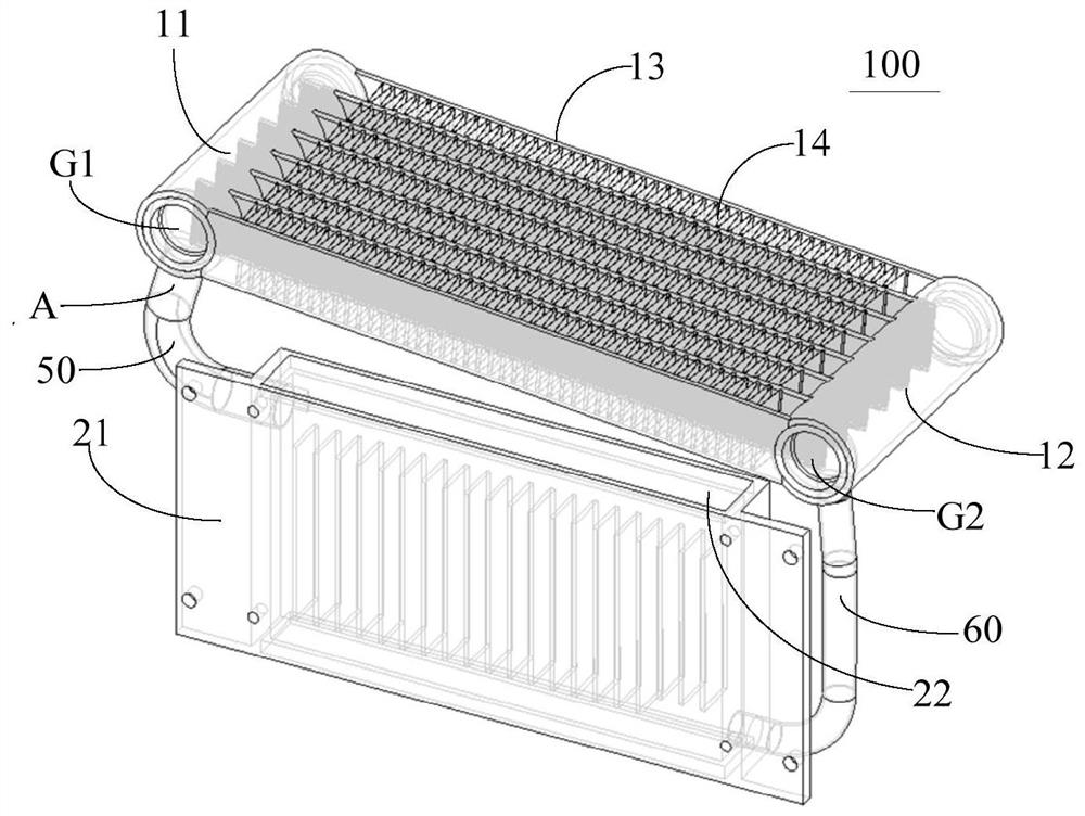 Split type thermosyphon phase change radiator and industrial control equipment