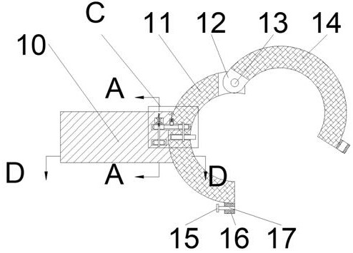 Rotatable lifting monitoring device convenient to maintain and install