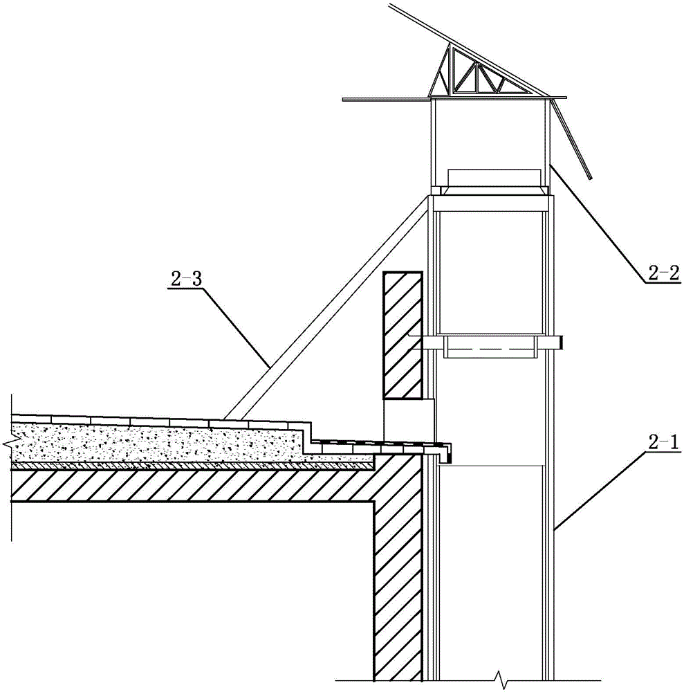 Attached type air duct system for building external wall