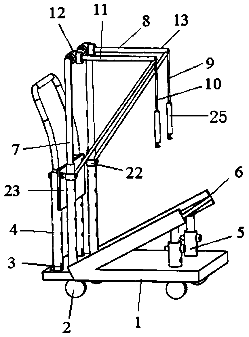 Movable traction bed for lower limb fracture of child and control method of traction bed