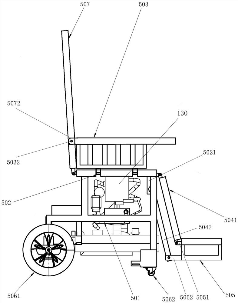 Wheelchair with vacuum excrement collecting device, and vacuum excrement collecting method