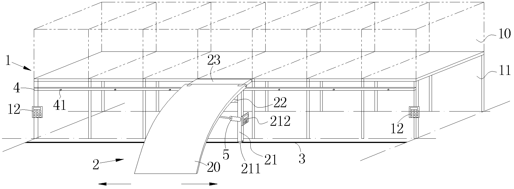 Improved dual-layer parking garage