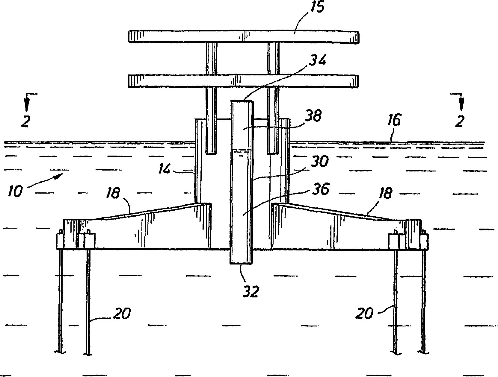 Oscillation suppression and control system for floating platform