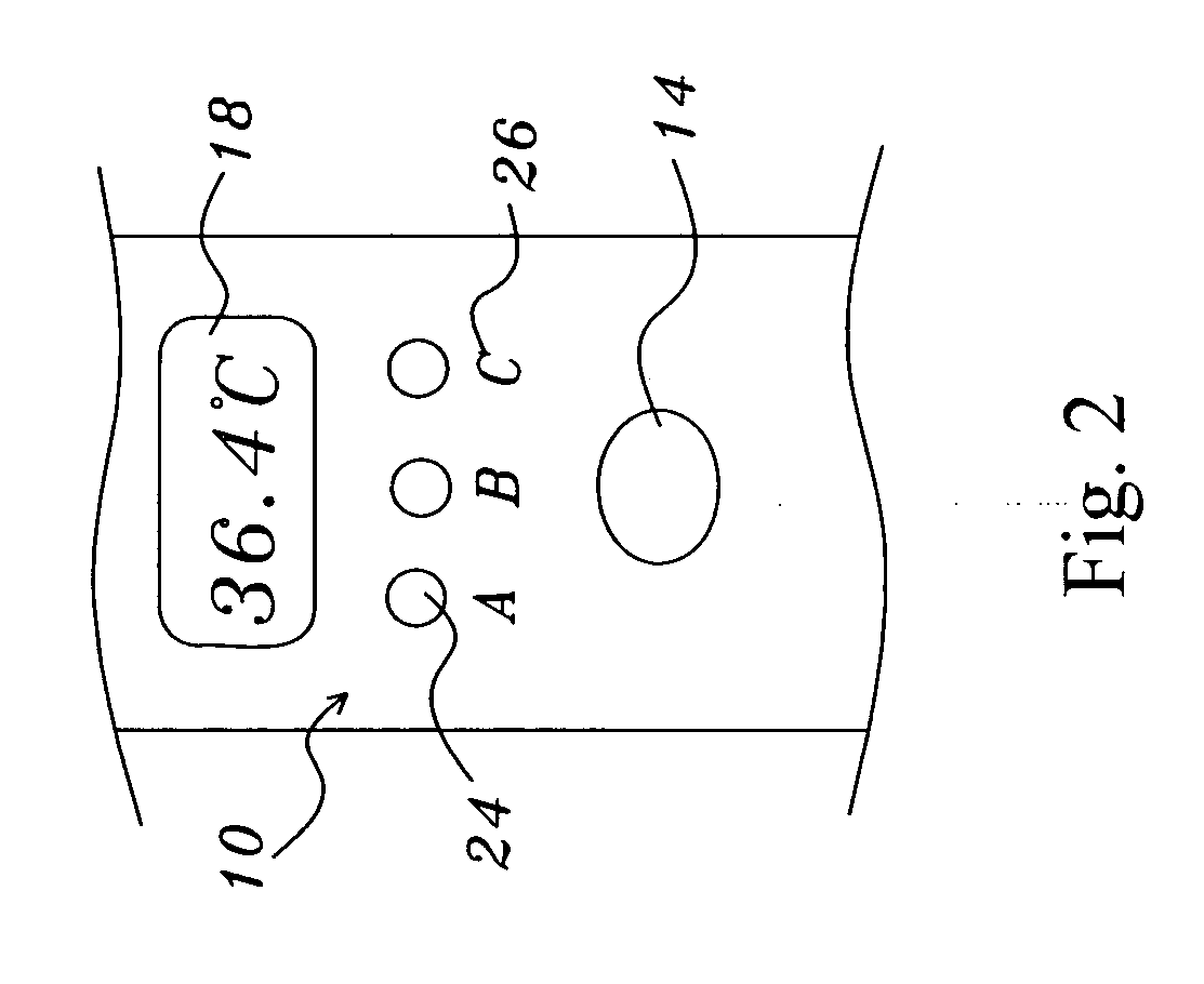 Infrared clinical thermometer device