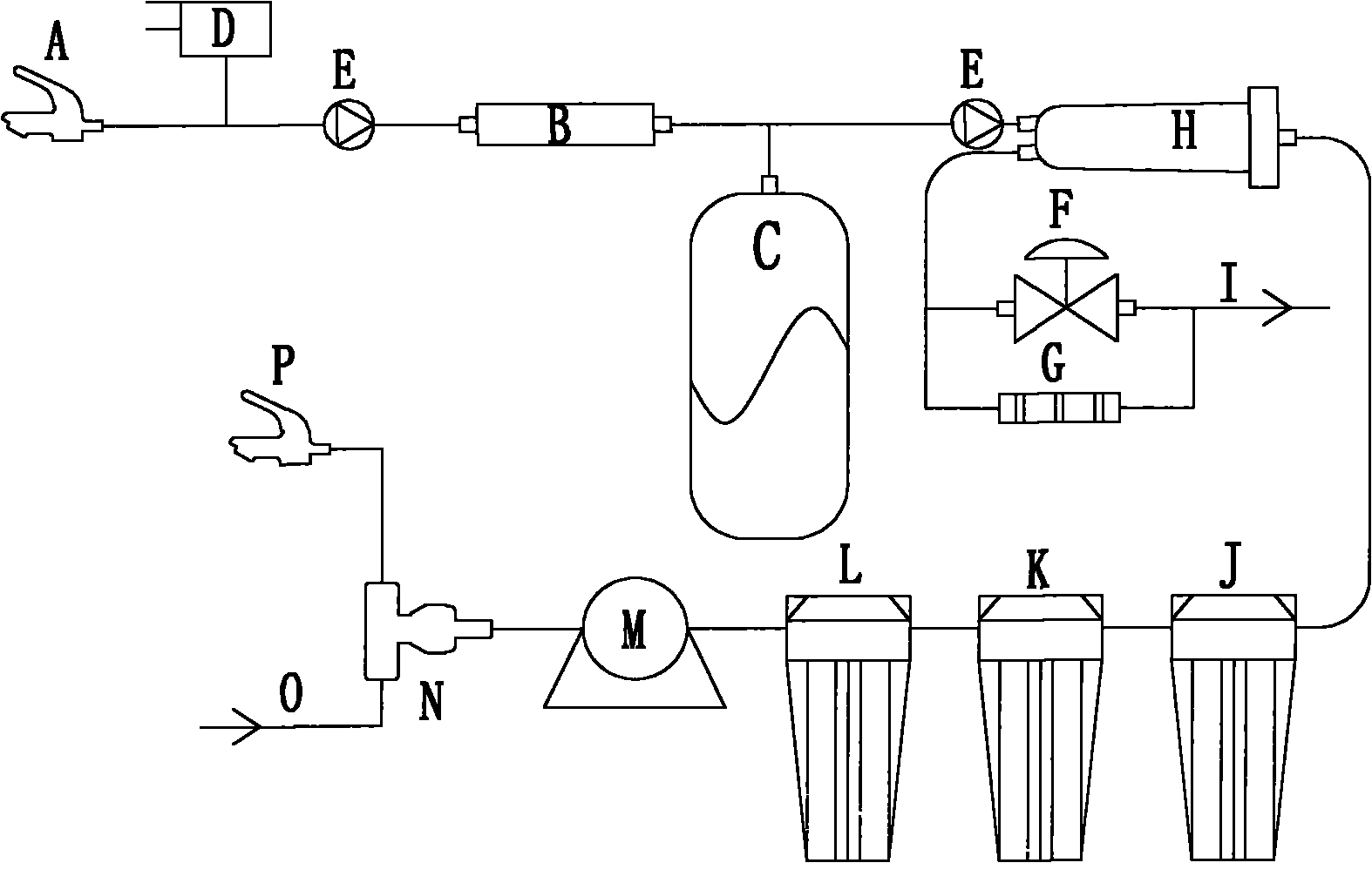 Water purification machine system with pressure-limiting stop valve