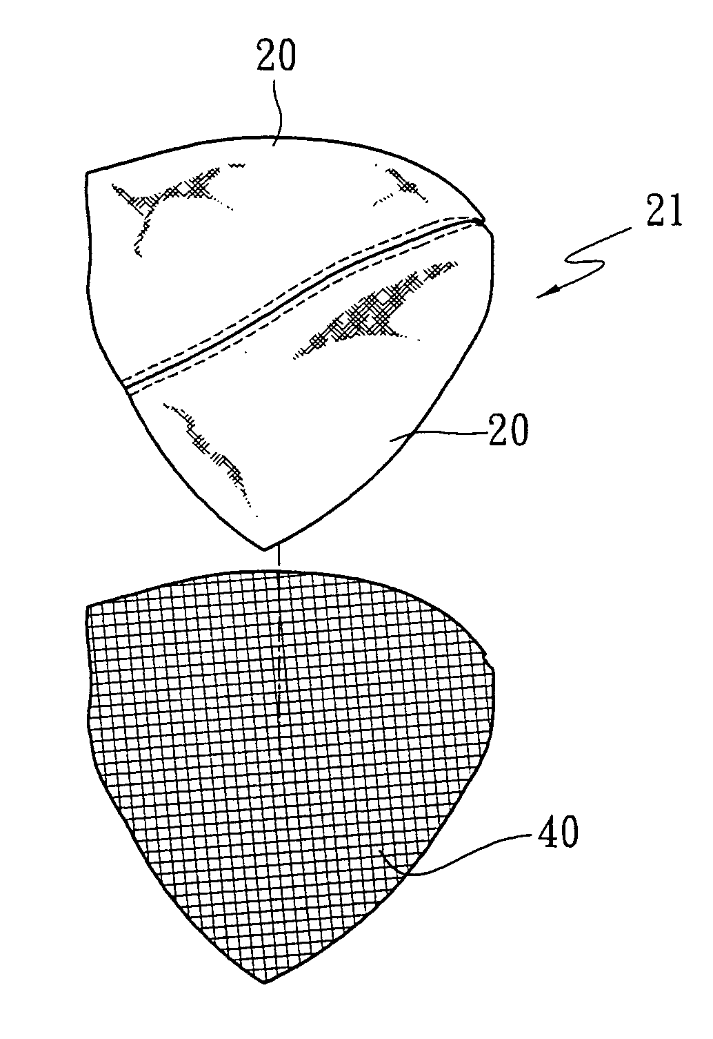 Method for stiffening headgear