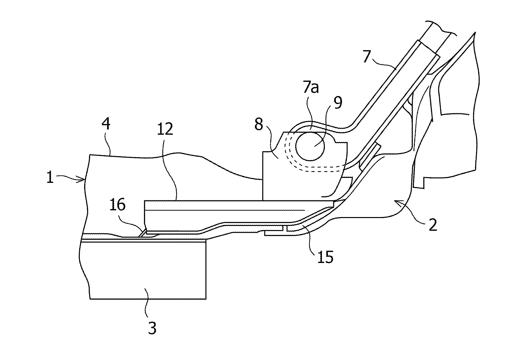 Floor structure of vehicle body center section