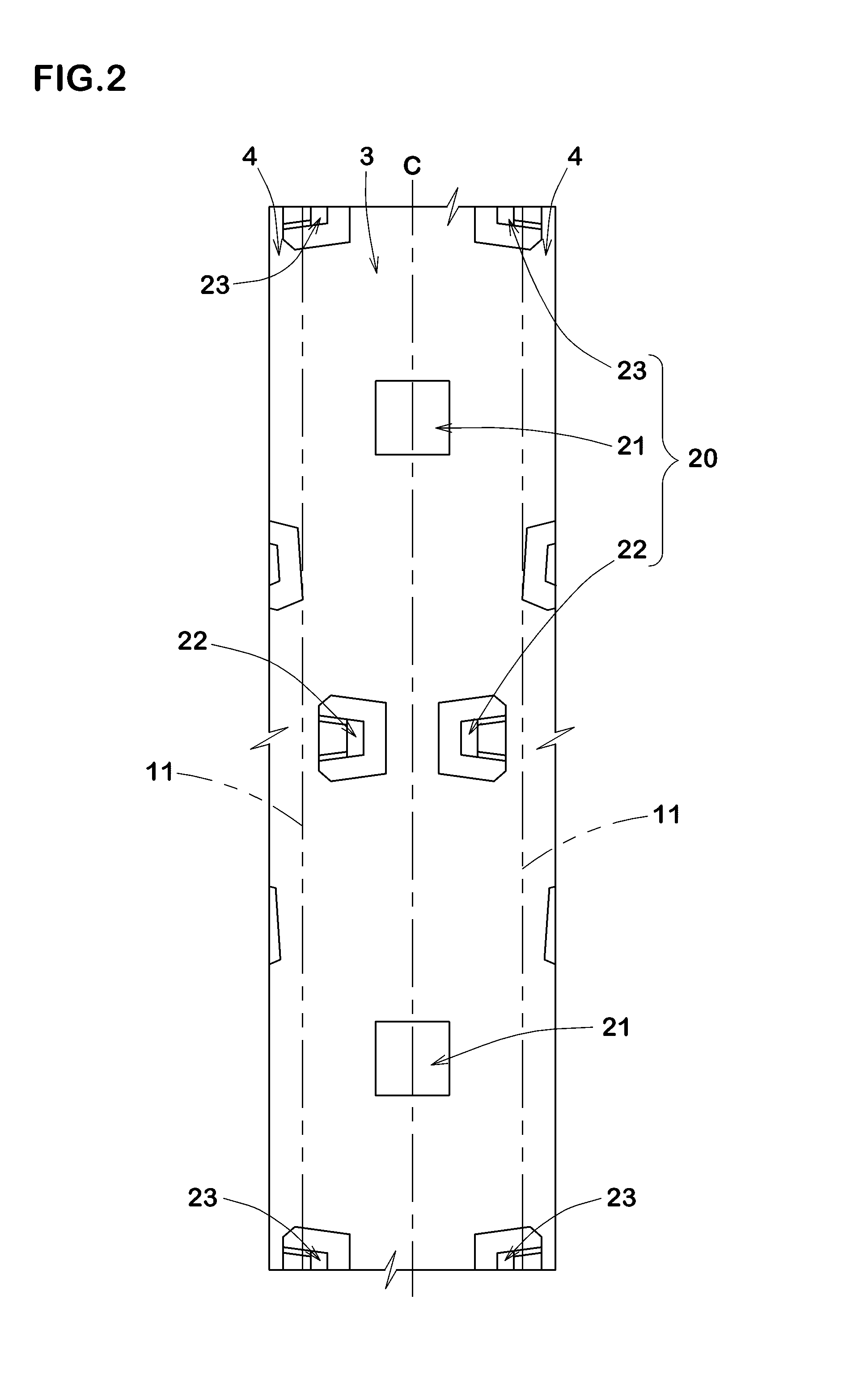 Motorcycle tire for running on rough terrain