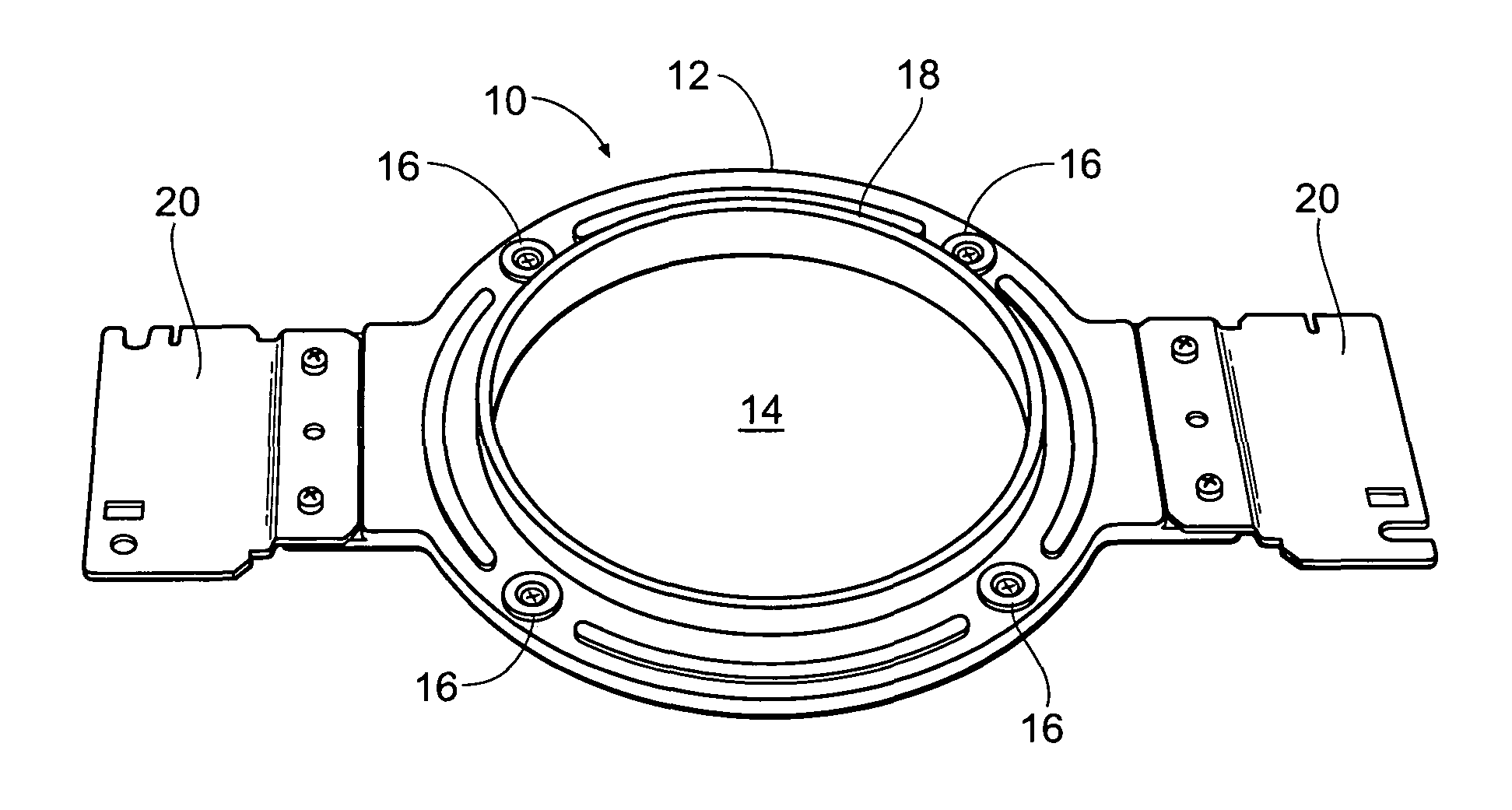 Magnetic fabric retaining device