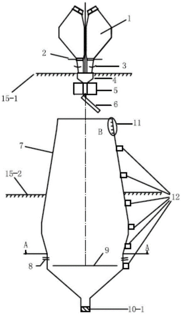 An experimental system for simulating blast furnace bellless merging and distributing of tanks