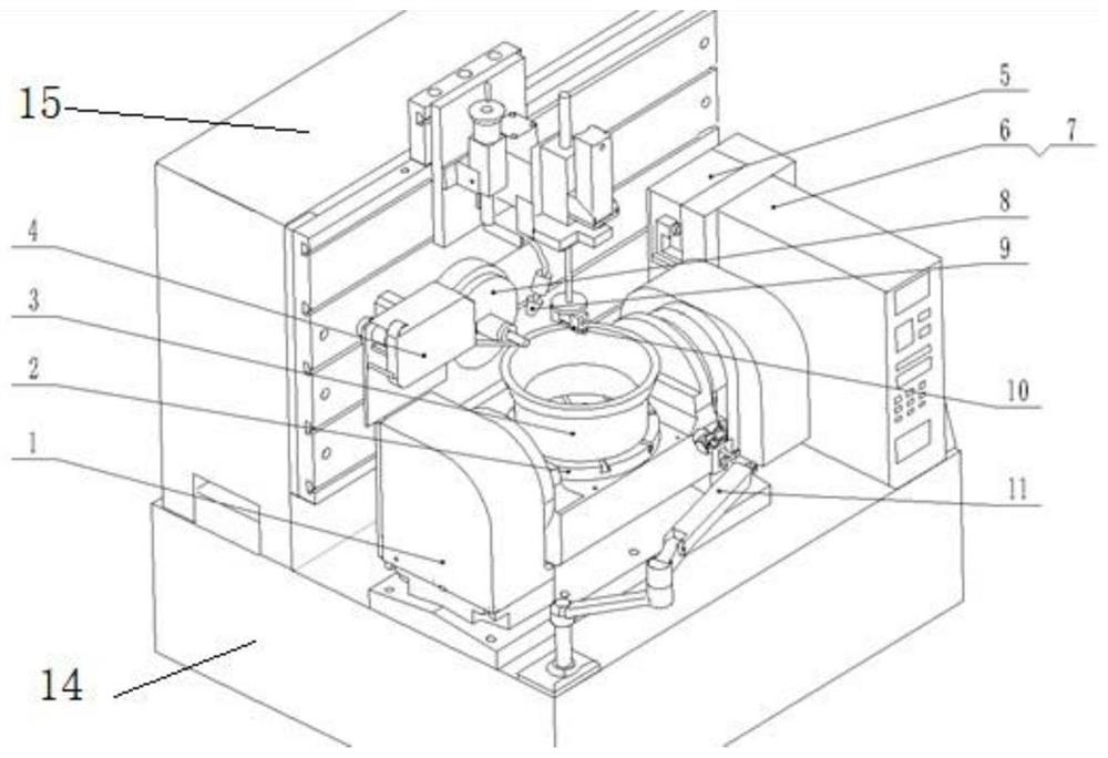 Friction material adding and reducing integrated device and machining method