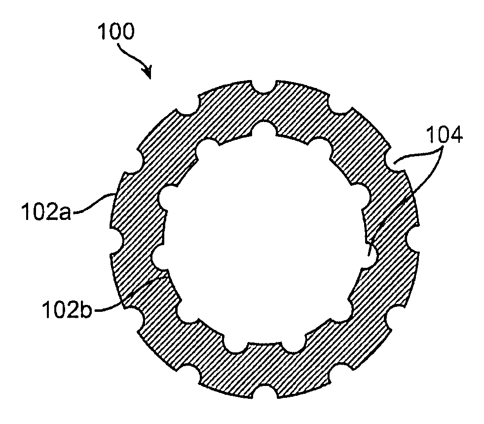 Implantable article, method of forming same and method for reducing thrombogenicity