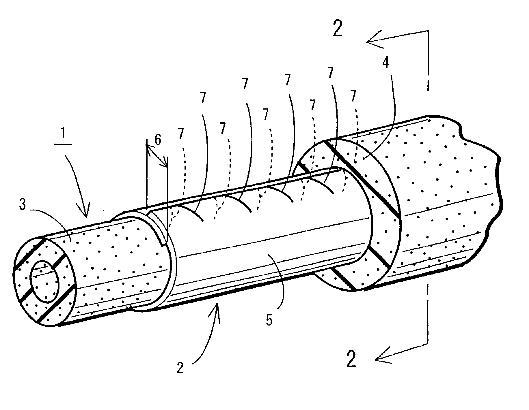 Thin-walled rubber hose and method of producing the same