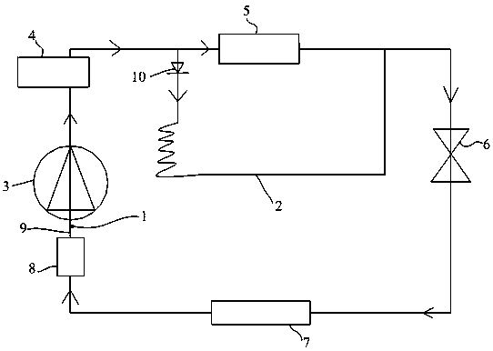 Air conditioner capable of preventing liquid impact of compression and control method for preventing liquid hammer of compressor